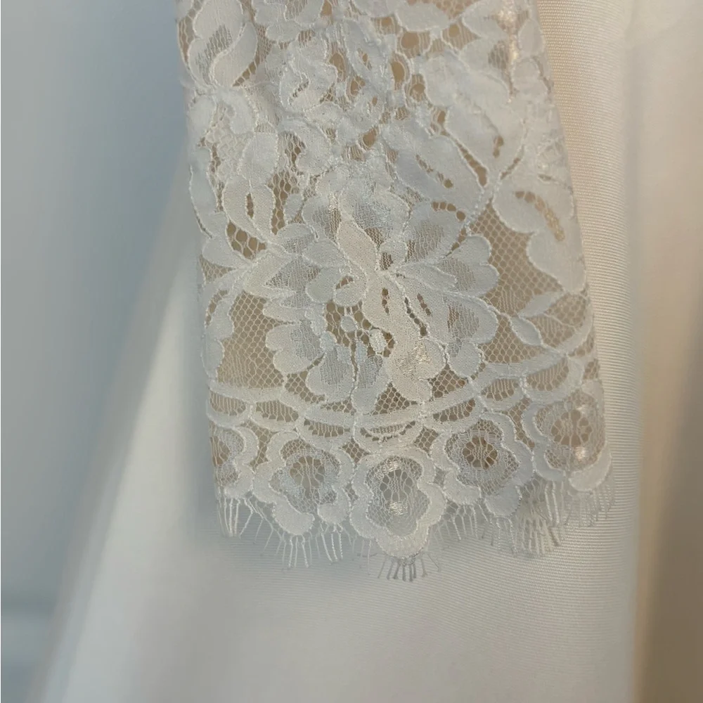Eyelash Lace Wedding Dress - Picture 11 of 16